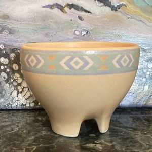 Southwest aztec ceramic decorative bowl